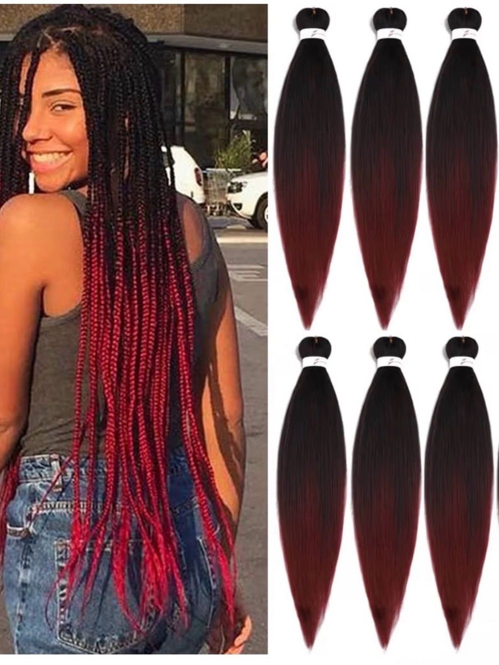 Pre stretched Braiding Hair 30 Inch 8 Packs new
